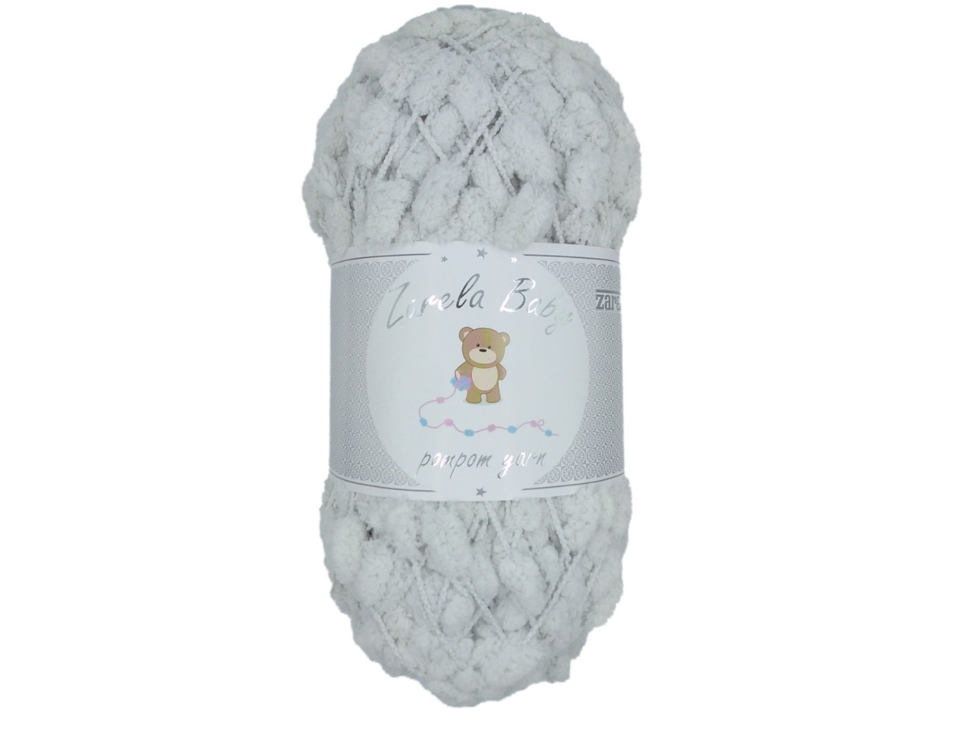 Zarela Baby Pom Pom Yarn 200g 03 Grey